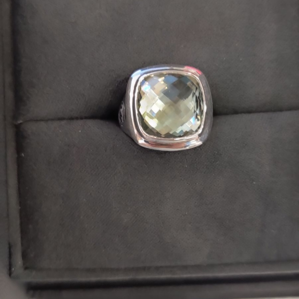 David Yurman Prasiolite stone Ring size 6.5 - Picture 3 of 7